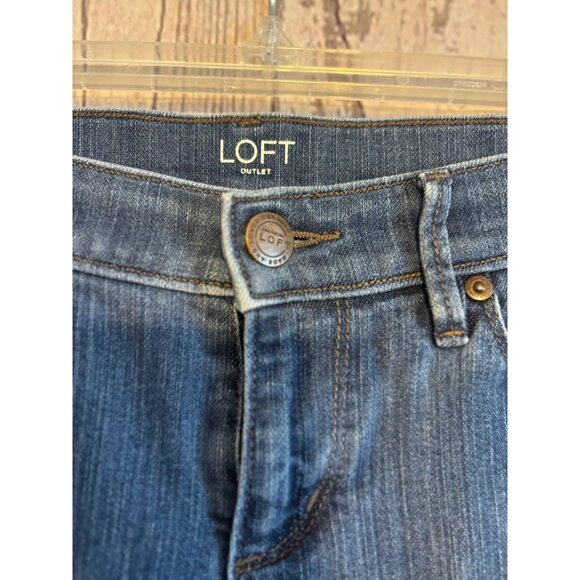 Loft Modern Skinny Casual Denim Blue Jeans Size 4 - Picture 4 of 7